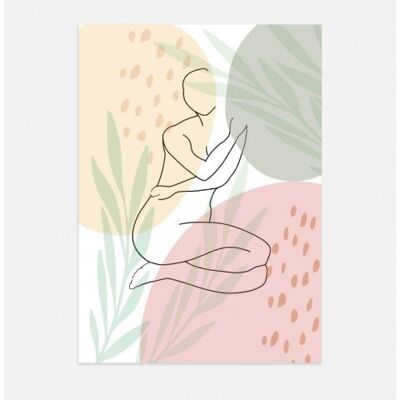 Affiche Poster - silhouette botanical