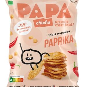 Chips à base de pois chiche BIO - Paprika