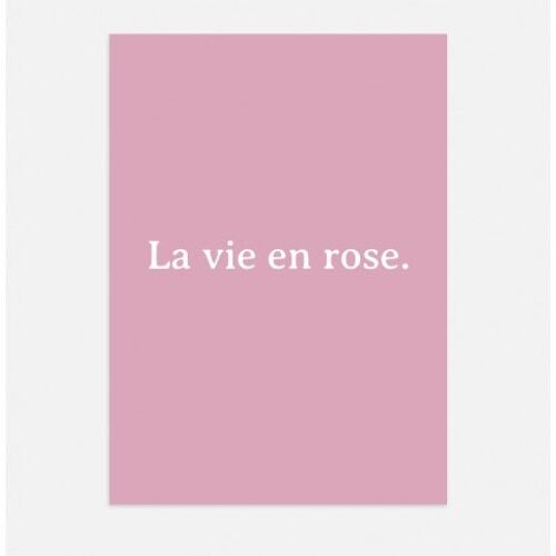 Affiche Poster - Vie en rose