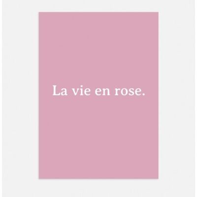 Affiche Poster - Vie en rose