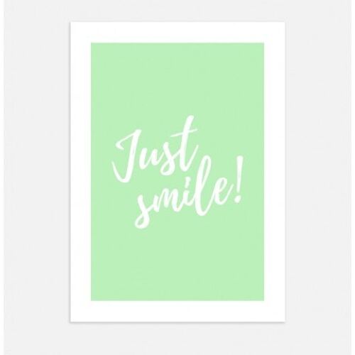 Affiche Poster - Just smile