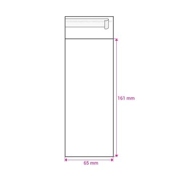 Snap Bar / Wax Melt Bags - Peel and Seal - 16 cm x 6,5 cm - Paquet de 100 2