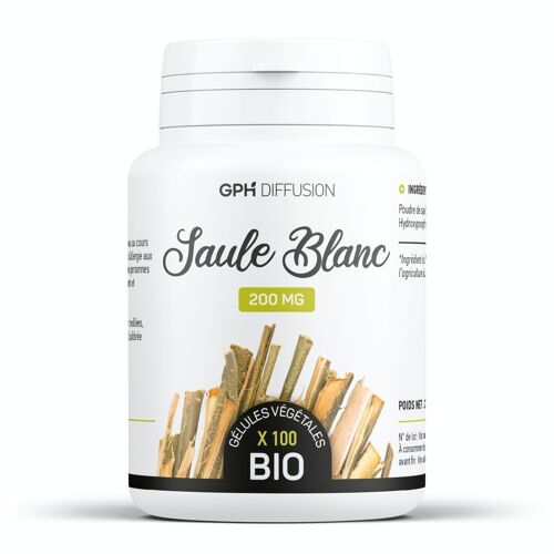 Saule blanc Biologique - 200 mg - 100 gélules végétales