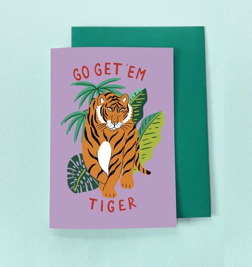 Go Get Em Tiger card