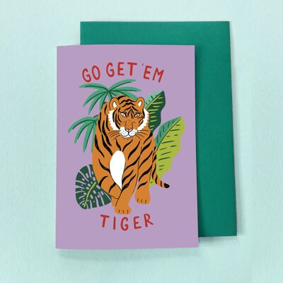 Go Get Em Tiger card