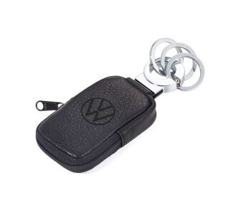 Porte-clés avec poche pour petite monnaie | logo VW en relief | POCHE CLIC VW 1