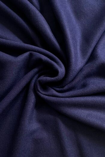 Élégant Châle Écharpe Pashmina Uni Super Doux Gland - Bleu Marine 2