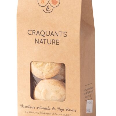 Natural crunchy biscuits in a 150g case - handcrafted in the Basque Country