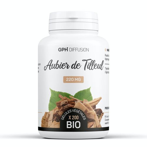 Aubier de Tilleul Biologique - 220 mg - 200 gélules végétales