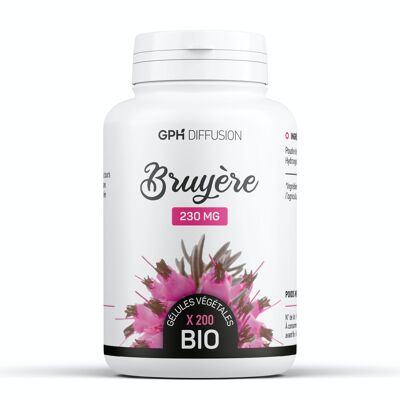 Bruyère Biologique - 230 mg - 200 gélules végétales
