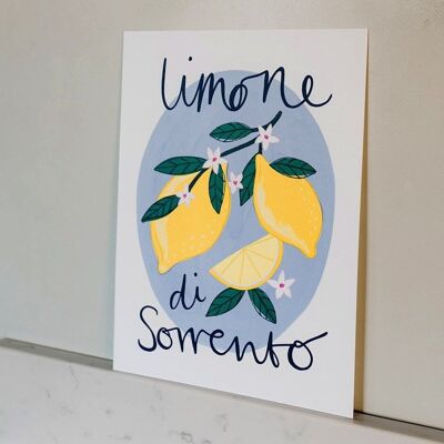 Stampa d'arte Limone di Sorrento