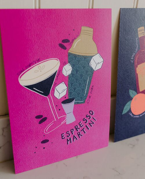 Espresso martini cocktail art print