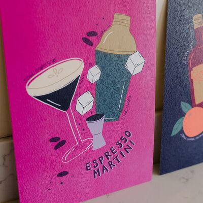 Espresso martini cocktail art print