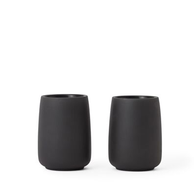 Nicola Doube Walled Tea cup 0,15L, charcoal, 2-pack