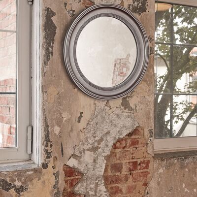 Specchio da parete »Simple« oro/argento/bianco/grigio/nero circa Ø60 cm specchio da ingresso rotondo in stile rustico
