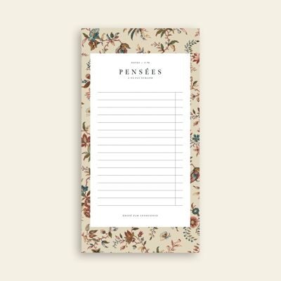 Stationery - Autumn Flowers Notepad