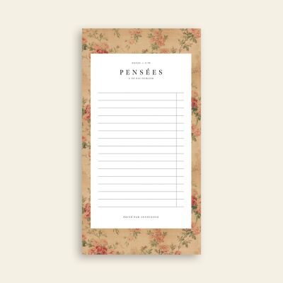Stationery - Floral Treasure notepad