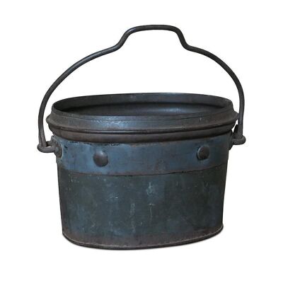 Iron pot oval - metal accessory