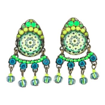 BOUCLES D'OREILLES CITRON VERT