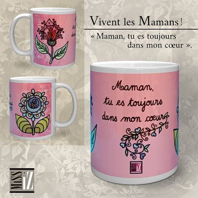 TAZA - Viva las Mamás - Fondo ROSA