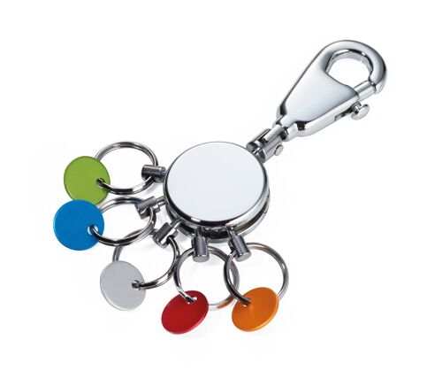 Schlüsselanhänger | 5 ausklinkbare Ringe | PATENT/Colour