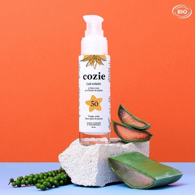 Cozie – Sonnenmilch LSF 50 mit Aloe Vera und Jojobaöl 100 ml