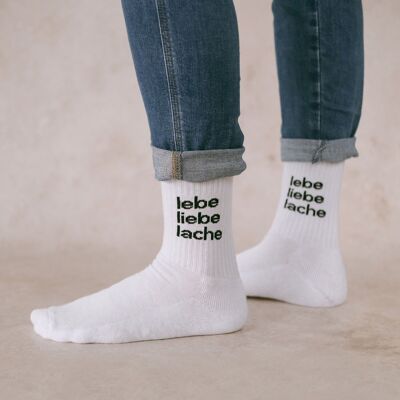 Socken Lebe Liebe Lache Gr 43-46 (VE = 5 Stk)