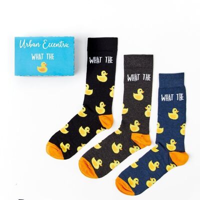 Unisex-Geschenkset „What The Duck“-Socken