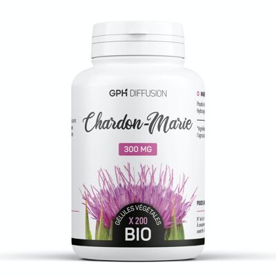 Chardon-Marie Biologique - 300 mg - 200 gélules végétales