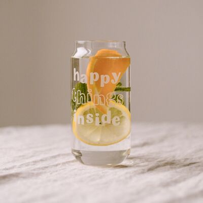 Tall drinking glass Happy Things (PU = 6 pieces)
