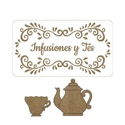 BLC-182 TEA AND INFUSIONS TABLET WITH CUP AND TEAPOT