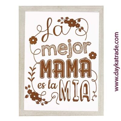 BLC-234 PHRASE IMAGE "LA MEILLEURE MAMAN EST À MOI"