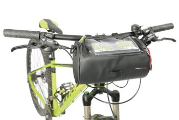 Sacoche de vélo pour le guidon | fixation flexible par 3 bandes velcro | SAC À VÉLO 5