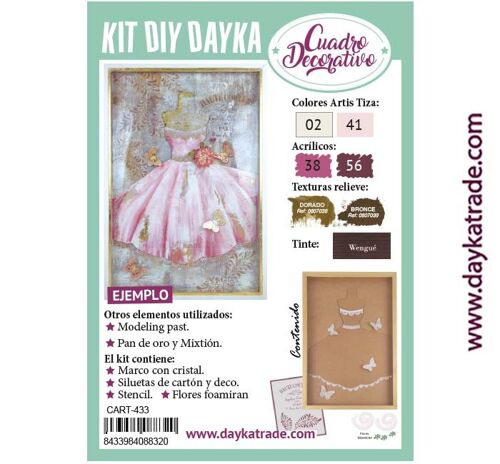 CART-433 KIT DIY DAYKA CUADRO VESTIDO PALABRA DE HONOR