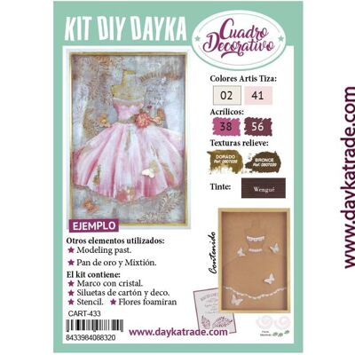 CART-433 KIT DIY DAYKA CUADRO VESTIDO PALABRA DE HONOR