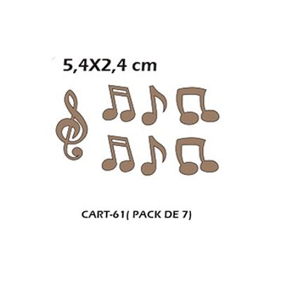 CART-61 Ensemble de notes de musique