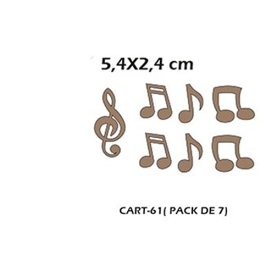 CART-61 Set notas musicales