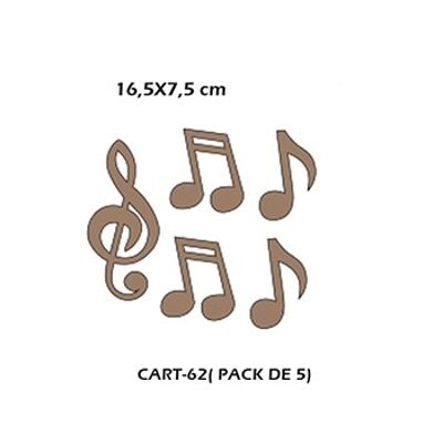 CART-62 Set Notas musicales