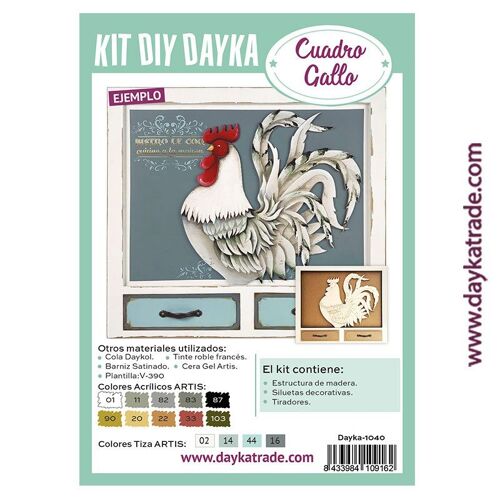 Dayka-1040 CUADRO GALLO IZQUIERDA CON TIRADORES