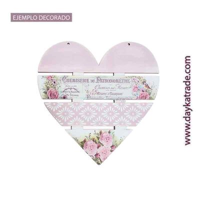 Dayka-1166G y Dayka-1166P CORAZÓN TABLAS - Dayka-1166G (35 cm) - tamano: Dayka-1166G (35 cm)