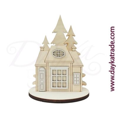 Dayka-385 SET CASA CON ALBERI CON BASE