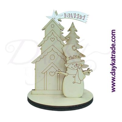 Dayka-433 STAND DOLL CHRISTMAS HOUSE