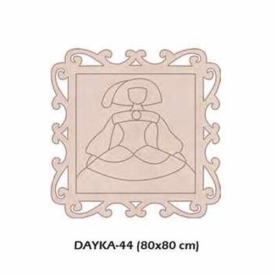 Dayka-044 Menina dans un cadre en peuplier