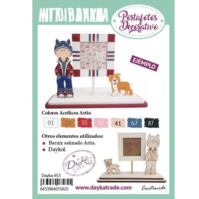 Dayka-453 DIY KIT CADRE PHOTO DAYKA POUR CASQUES CHIEN ENFANT