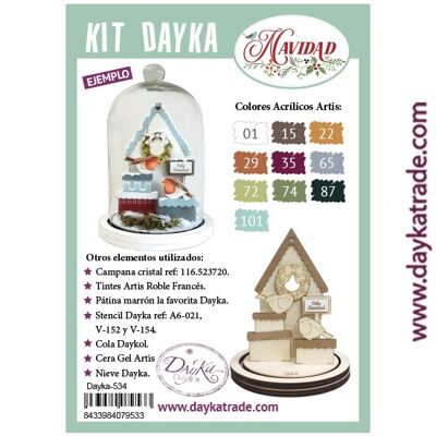 Dayka-534 Petit nichoir avec cloche