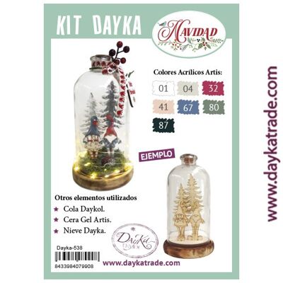 Dayka-538 Socle elfe avec bouteille