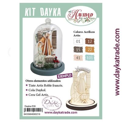 Dayka-539 Base per finestra con presepe