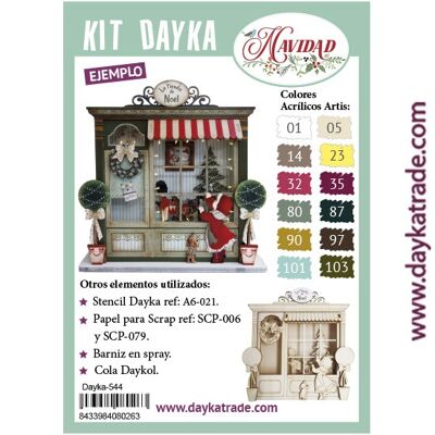 Dayka-544 Cuadro tienda Noel