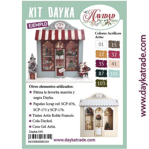 Dayka-545 Vitrina tienda Noel