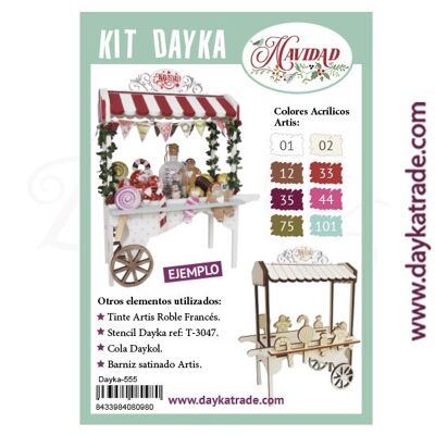 Dayka-555 Christmas Candy Bar Cart